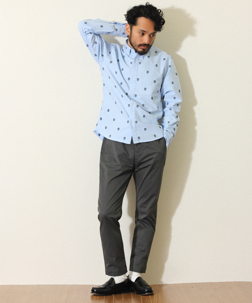 BEAMS（ビームス）の「○O.EMBROIDERY BD（シャツ/ブラウス・メンズ・ホワイト/サックスブルー・SMALL/MEDIUM/LARGE）」の10枚目の写真