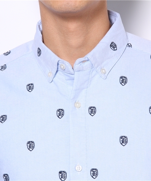 BEAMS（ビームス）の「○O.EMBROIDERY BD（シャツ/ブラウス・メンズ・ホワイト/サックスブルー・SMALL/MEDIUM/LARGE）」の6枚目の写真