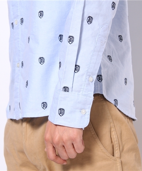 BEAMS（ビームス）の「○O.EMBROIDERY BD（シャツ/ブラウス・メンズ・ホワイト/サックスブルー・SMALL/MEDIUM/LARGE）」の7枚目の写真