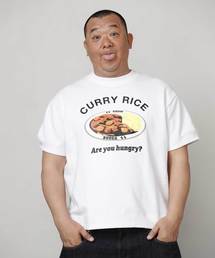 【BUCCA 44】カレーライスプリント半袖スウェット