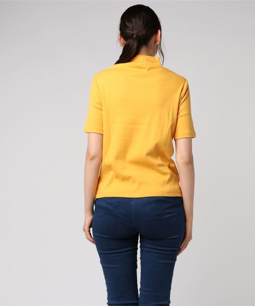 Candy Stripper(キャンディストリッパー)の「CAN HIGHNECK トップス(Tシャツ/カットソー・レディース・ブラック/パープル/ピンク/グリーン/イエロー・2)」の13枚目の写真