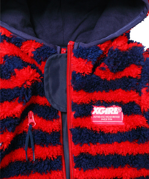 X-girl Stages（エックスガールステージス）の「FLUFFY  JUMPER (4T～7T)（その他アウター・キッズ・ブラック/ネイビー/マルチ・4T/5T/6T/7T）」の6枚目の写真