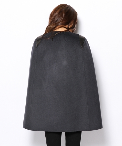 専用　JOSEPH ジョゼフ ウール カシミヤ混 ケープコート ブラック 36 JOSEPH ジョゼフ ウール カシミヤ混 ケープコート ブラック 36 JOSEPH