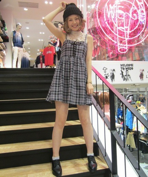 WEGO（ウィゴー）の「WEGO/総レーススタンドカラーTee（N）（Tシャツ/カットソー・レディース・ホワイト/ブラック/ナチュラル・FREE）」の15枚目の写真