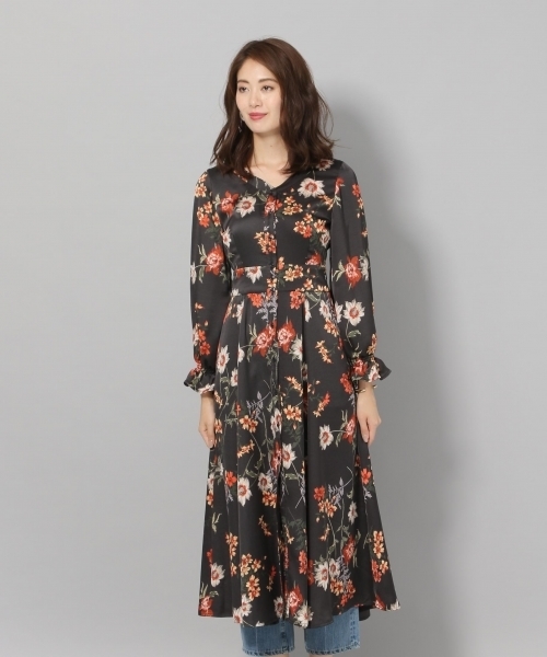 Andemiu（アンデミュウ）の「【WEB限定】ハナガラシャツワンピース 814313（シャツワンピース・レディース・ブラック/ライトグリーン・FREE）」の7枚目の写真