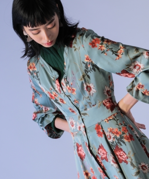 Andemiu（アンデミュウ）の「【WEB限定】ハナガラシャツワンピース 814313（シャツワンピース・レディース・ブラック/ライトグリーン・FREE）」の17枚目の写真