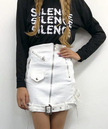 サイドレースアップデザインミニSK