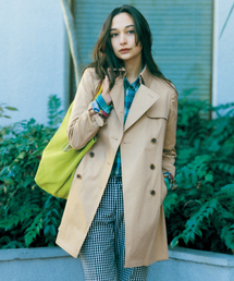 green label relaxing | ◆GT 120/3 ギャバBOX トレンチコート(トレンチコート)