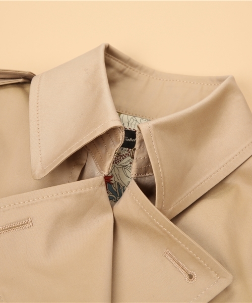 green label relaxing（グリーンレーベルリラクシング）の「◆GT 120/3 ギャバBOX トレンチコート（トレンチコート・レディース・ベージュ/ネイビー・34/36/38/40/42/44）」の9枚目の写真