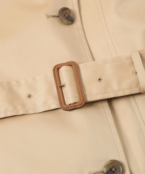 green label relaxing（グリーンレーベルリラクシング）の「◆GT 120/3 ギャバBOX トレンチコート（トレンチコート・レディース・ベージュ/ネイビー・34/36/38/40/42/44）」の3枚目の写真