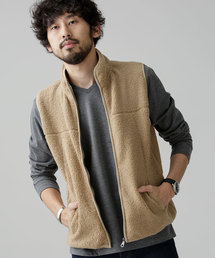 NANO universe | ボアフリーススタンドＺＩＰベスト(ベスト)