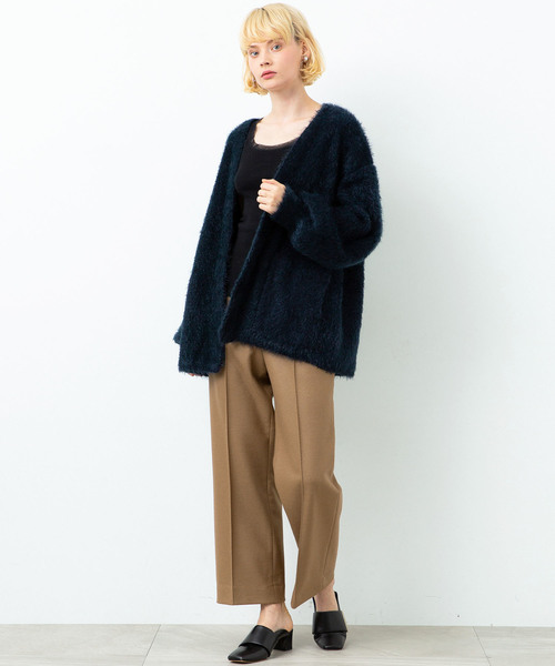 city（シティ）の「【CITY】SHAGGY KNIT CD（カーディガン/ボレロ・レディース・ブラック/ネイビー/イエロー・1）」の10枚目の写真