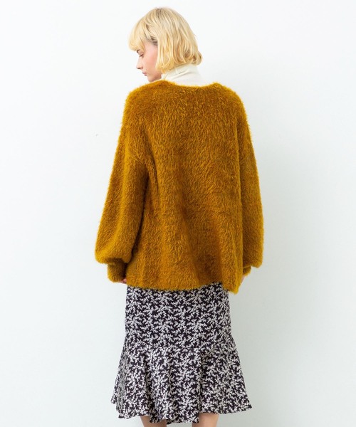 city（シティ）の「【CITY】SHAGGY KNIT CD（カーディガン/ボレロ・レディース・ブラック/ネイビー/イエロー・1）」の9枚目の写真