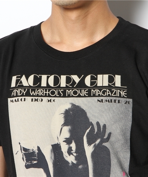 HYSTERIC GLAMOUR（ヒステリックグラマー）の「MOVIE MAGAZINE pt T-SH（Tシャツ/カットソー・メンズ・ホワイト/ブルー/ブラック・SMALL/MEDIUM/LARGE）」の4枚目の写真