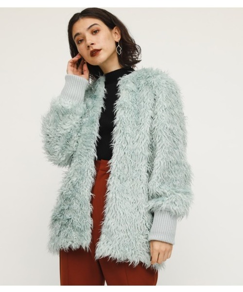Curated visual reference: Volume Yarn Jackets Reference: Sly スライ の Volume Yarn Over Bz ブルゾン