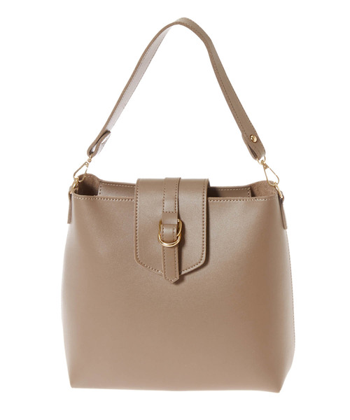 Edit Sheen（エディットシーン）の「ポーチ付きスクエア2wayバッグ（ショルダーバッグ・レディース・ブラック/モカ・FREE）」の3枚目の写真