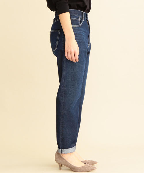BEAUTY&YOUTH UNITED ARROWS(ビューティーアンドユースユナイテッドアローズ)の「【WEB限定】by ※∴デニムテーパードパンツ(デニムパンツ・レディース・オフホワイト/ネイビー・L/S/M)」の6枚目の写真