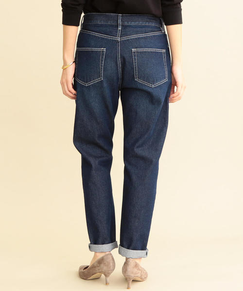 BEAUTY&YOUTH UNITED ARROWS(ビューティーアンドユースユナイテッドアローズ)の「【WEB限定】by ※∴デニムテーパードパンツ(デニムパンツ・レディース・オフホワイト/ネイビー・L/S/M)」の7枚目の写真