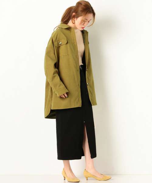 archives（アルシーヴ）の「CPOシャツジャケット（ミリタリージャケット・レディース・カーキ/アイボリー/シルバーグレー/モカ/ブラック・MEDIUM）」の10枚目の写真