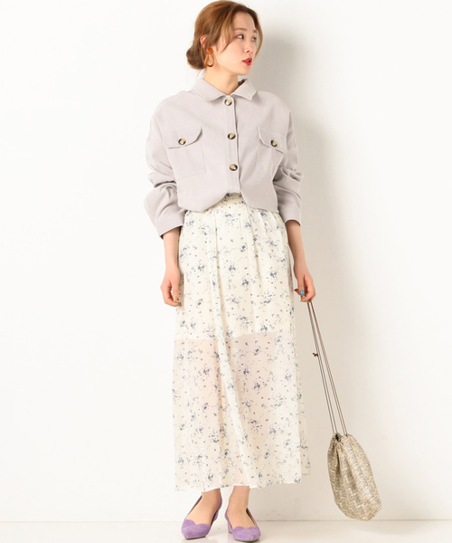 archives（アルシーヴ）の「CPOシャツジャケット（ミリタリージャケット・レディース・カーキ/アイボリー/シルバーグレー/モカ/ブラック・MEDIUM）」の11枚目の写真