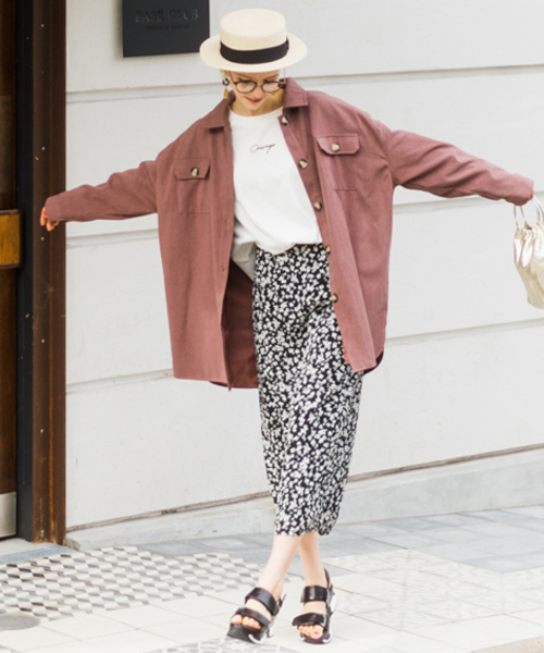 archives（アルシーヴ）の「CPOシャツジャケット（ミリタリージャケット・レディース・カーキ/アイボリー/シルバーグレー/モカ/ブラック・MEDIUM）」の14枚目の写真