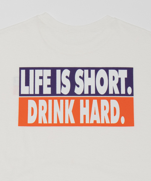 DING（ディング）の「DING/LIFE IS SHORT Tシャツ（Tシャツ/カットソー・レディース・オレンジ/グリーン/ホワイト・FREE）」の9枚目の写真