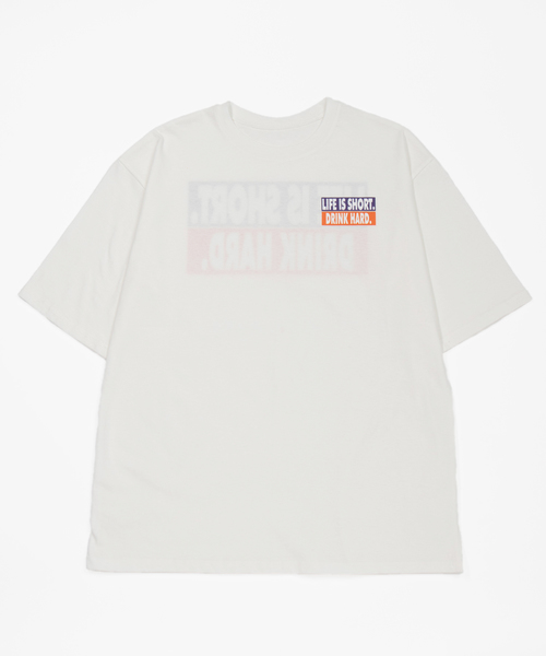 DING（ディング）の「DING/LIFE IS SHORT Tシャツ（Tシャツ/カットソー・レディース・オレンジ/グリーン/ホワイト・FREE）」の22枚目の写真