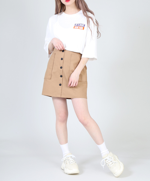 DING（ディング）の「DING/LIFE IS SHORT Tシャツ（Tシャツ/カットソー・レディース・オレンジ/グリーン/ホワイト・FREE）」の19枚目の写真