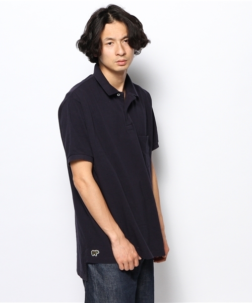 BEAMS（ビームス）の「○SCYE×BEAMS / 別注 BIG POLO（ポロシャツ・メンズ・ホワイト/レッド/ネイビー・36/38）」の3枚目の写真