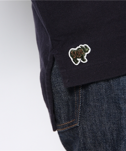 BEAMS（ビームス）の「○SCYE×BEAMS / 別注 BIG POLO（ポロシャツ・メンズ・ホワイト/レッド/ネイビー・36/38）」の11枚目の写真