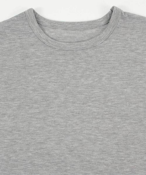 titivate(ティティベイト)の「配色フレンチスリーブカットソープルオーバー(Tシャツ/カットソー・レディース・ブラック/ブラウン/オフホワイト/杢グレー・S/M/L)」の13枚目の写真