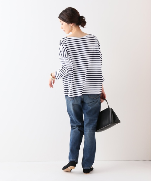 SLOBE IENA(スローブイエナ)の「《追加2》LE DENIM ストレートデニムパンツ◆(デニムパンツ・レディース・ネイビー/ブルー系その他・40/38/36/34)」の8枚目の写真