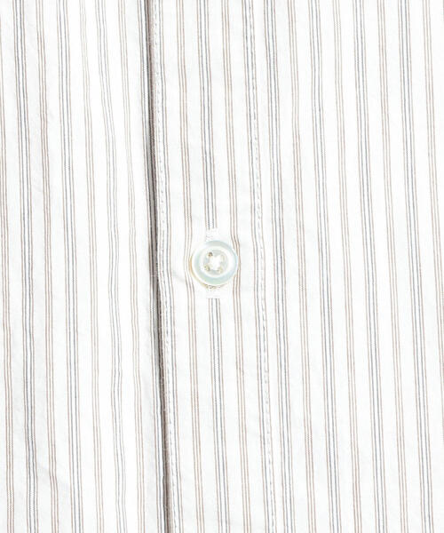 Steven Alan（スティーブンアラン）の「＜Steven Alan＞ TYPEWRITER STRIPE BAND COLLAR SHIRT BOX-BOLD/シャツ（シャツ/ブラウス・メンズ・ベージュ/オフホワイト・S/M/L/XL）」の10枚目の写真