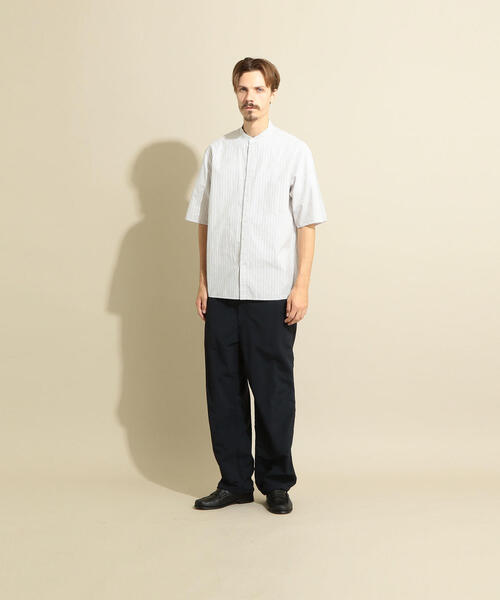 Steven Alan（スティーブンアラン）の「＜Steven Alan＞ TYPEWRITER STRIPE BAND COLLAR SHIRT BOX-BOLD/シャツ（シャツ/ブラウス・メンズ・ベージュ/オフホワイト・S/M/L/XL）」の14枚目の写真