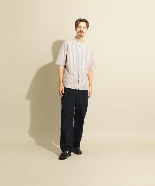 Steven Alan（スティーブンアラン）の「＜Steven Alan＞ TYPEWRITER STRIPE BAND COLLAR SHIRT BOX-BOLD/シャツ（シャツ/ブラウス・メンズ・ベージュ/オフホワイト・S/M/L/XL）」の21枚目の写真