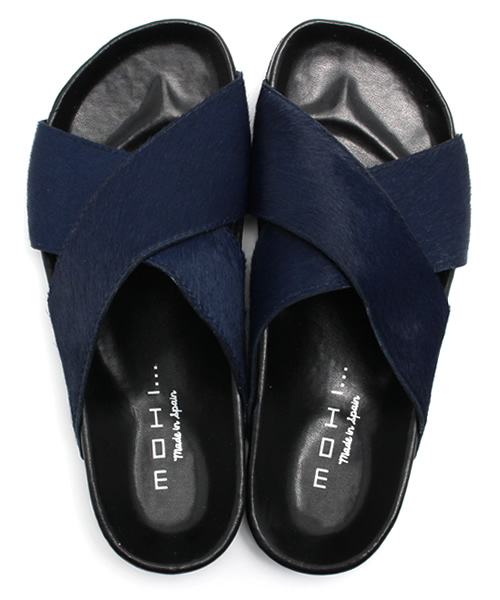 Ray BEAMS（レイビームス）の「MOHI / ヘアカーフ クロス サンダル（サンダル・レディース・レッド系その他/ネイビー・35/38/37/36）」の3枚目の写真