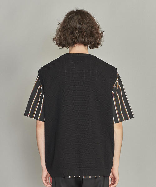 BEAUTY&YOUTH UNITED ARROWS（ビューティーアンドユースユナイテッドアローズ）の「BY クリアピケ コットン ベスト（ベスト・メンズ・ブラック/ベージュ/オレンジ系その他/ネイビー・S/M/L/XL）」の15枚目の写真