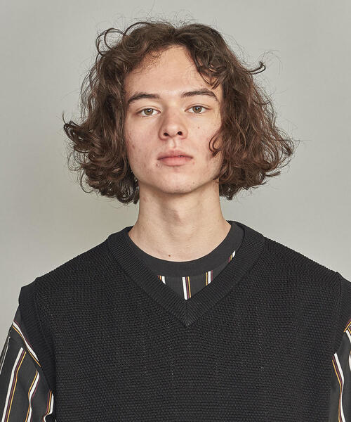 BEAUTY&YOUTH UNITED ARROWS（ビューティーアンドユースユナイテッドアローズ）の「BY クリアピケ コットン ベスト（ベスト・メンズ・ブラック/ベージュ/オレンジ系その他/ネイビー・S/M/L/XL）」の5枚目の写真