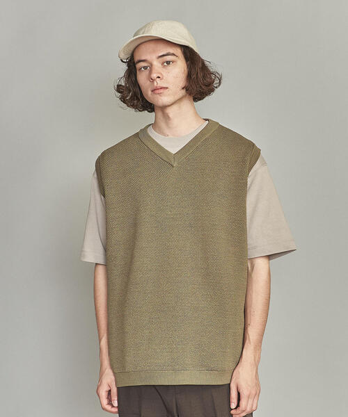 BEAUTY&YOUTH UNITED ARROWS（ビューティーアンドユースユナイテッドアローズ）の「BY クリアピケ コットン ベスト（ベスト・メンズ・ブラック/ベージュ/オレンジ系その他/ネイビー・S/M/L/XL）」の18枚目の写真