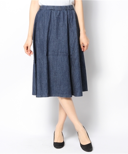 ROSE BUD（ローズバッド）の「LSK-14126 W/ELASTIC MID-CALF SKIRT（スカート・レディース・その他1/その他2・ONE SIZE）」の2枚目の写真