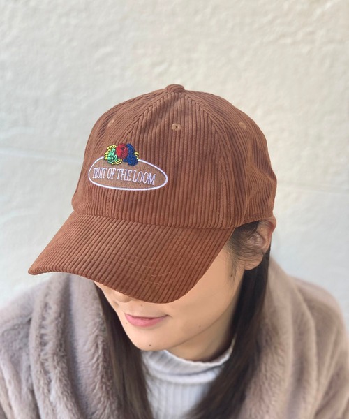 FRUIT OF THE LOOM(フルーツオブザルーム)の「FRUIT OF THE LOOM CORDUROY LOWCAP(キャップ・メンズ・ブラック/ブラウン/オフホワイト/グリーン・FREE)」の3枚目の写真