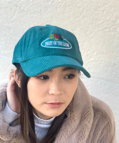 FRUIT OF THE LOOM(フルーツオブザルーム)の「FRUIT OF THE LOOM CORDUROY LOWCAP(キャップ・メンズ・ブラック/ブラウン/オフホワイト/グリーン・FREE)」の4枚目の写真