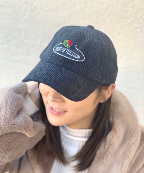 FRUIT OF THE LOOM(フルーツオブザルーム)の「FRUIT OF THE LOOM CORDUROY LOWCAP(キャップ・メンズ・ブラック/ブラウン/オフホワイト/グリーン・FREE)」の2枚目の写真