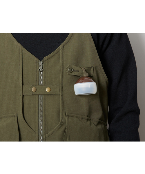 Snow Peak（スノーピーク）の「TAKIBI Vest（ベスト・メンズ・ブラック/オリーブ・MEDIUM/LARGE）」の11枚目の写真