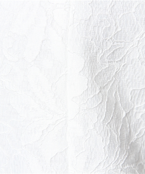 SOFFITTO（ソフィット）の「Soffitto /  レースボンディング天竺　ブラウス（シャツ/ブラウス・レディース・ホワイト/ブラック・FREE）」の6枚目の写真