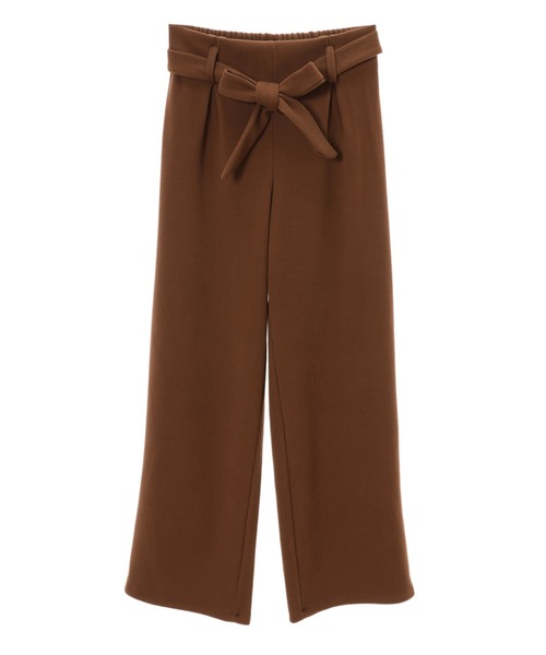 fifth(フィフス)の「ウエストリボンリブロングカラーワイドパンツ(その他パンツ・レディース・ブラウン/ブルー/オフホワイト・MEDIUM)」の4枚目の写真