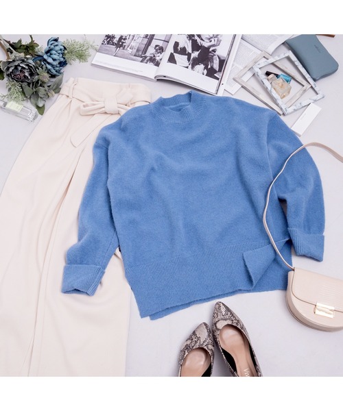 fifth(フィフス)の「ウエストリボンリブロングカラーワイドパンツ(その他パンツ・レディース・ブラウン/ブルー/オフホワイト・MEDIUM)」の18枚目の写真