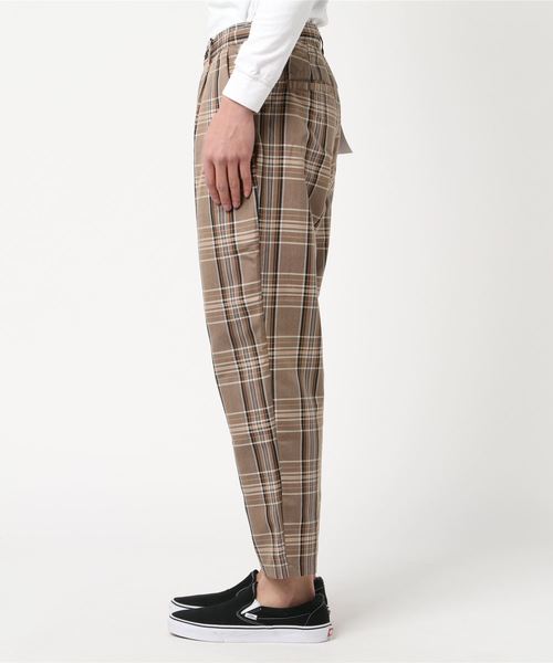 WEGO（ウィゴー）の「WEGO/【セットアップ対応商品】TRチェックペグトップスラックス（スラックス・メンズ・ベージュ系その他3/ブラウン系その他2/ベージュ系その他2・LARGE/MEDIUM/SMALL）」の4枚目の写真