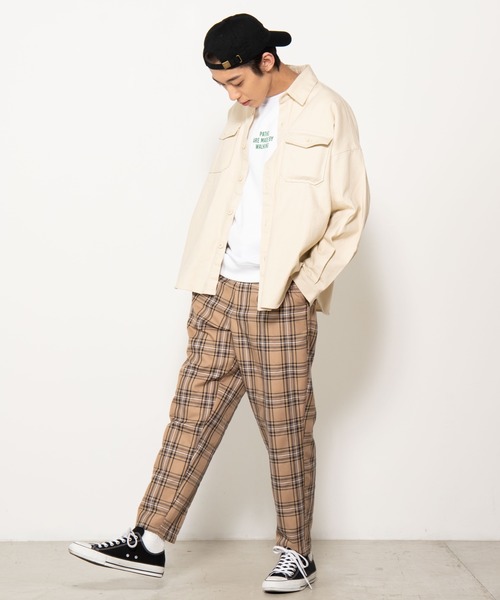 WEGO（ウィゴー）の「WEGO/【セットアップ対応商品】TRチェックペグトップスラックス（スラックス・メンズ・ベージュ系その他3/ブラウン系その他2/ベージュ系その他2・LARGE/MEDIUM/SMALL）」の20枚目の写真