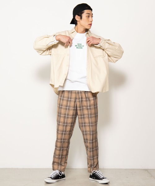 WEGO（ウィゴー）の「WEGO/【セットアップ対応商品】TRチェックペグトップスラックス（スラックス・メンズ・ベージュ系その他3/ブラウン系その他2/ベージュ系その他2・LARGE/MEDIUM/SMALL）」の19枚目の写真